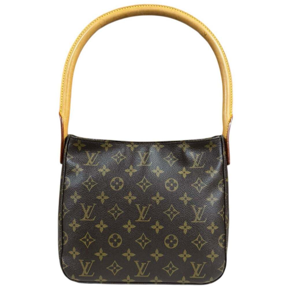 LOUIS VUITTON Brown Monogram Canvas Looping MM Shoulder Bag